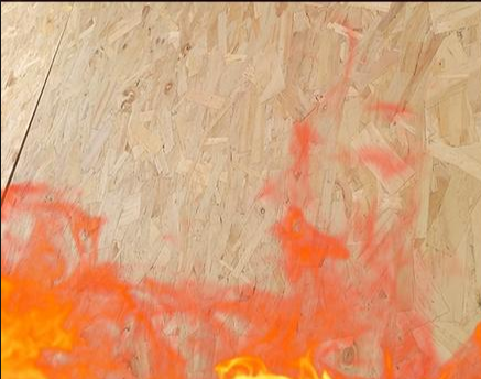 Fire-resistant OSB
